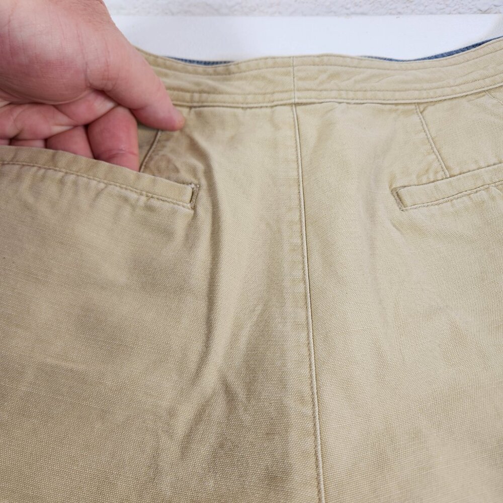 Liz Claiborne Shorts Womens Sz 4 Khaki Beige Front & Back Pockets Cotton - Picture 6 of 11